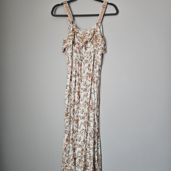 American Eagle Floral Jumpsuit, Size Medium, Multicolor - Picture 5 of 6